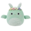 Tip na darček Squishmallows čovjek-moljac Tove zelene boje poput peperminta s cvjetnom krunom i pahuljastim trbuhom, 20 cm