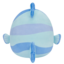 Potešte sa týmto kúskom Dedoles Peluche Squishmallows de 20 cm Leland le poisson rayé bleu