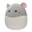 Eredeti és szokatlan ajándékot keres? a megajándékozottat garantáltan meglepi SQUISHMALLOWS Rusty, a szürke-fehér patkány, 30 cm