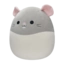 Hledáte originální a neobvyklý dárek? Obdarovaného zaručeně překvapí SQUISHMALLOWS Šedo-bílý potkan Rusty, 30 cm