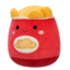 ОТСТЪПКА Плюшена играчка Squishmallows, Червеният пакет картофен чипс Ансел, 20 см
