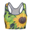 Sale Gym Top Sunflower & Leaves