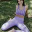 Sale Gym Leggings Lavender Flowers