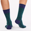 Rabatt Blaue und grüne gemusterte Socken