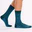 Lifestyle-Foto Smaragdblaue gemusterte Socken