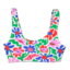Lifestyle fotó Vidám sportos bikini felső Bolondos virágok