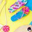 Original gift Flip Flops Colourful Feathers