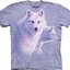 Pre dokonalý a originálny outfit Tričko Pôvabné biele vlky