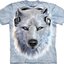 Lifestyle foto Tričko Biely Vlk so Sluchátkami
