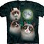 Lifestyle foto Tričko Grumpy cats pri Mesiaci