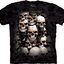 pro dokonalý a originální outfit Tričko Krypta plná lebek