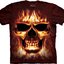 Foto Égő halálfej póló