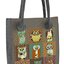 Geschenk von Dedoles Schulter Handtasche City - Eulen Memory