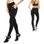 Pre dokonalý a originálny outfit Čierne dámske športové legíny s vreckom