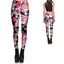 Hľadáte originálny a nezvyčajný darček? Obdarovaného zaručene prekvapí Dámske elastické legíny Pink Blossom Skulls