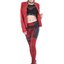 Lifestyle-Foto Damen Leggings Elastisch Red Hero
