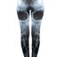 Wyprzedaż Damskie elastyczne legginsy z wysokim pasem Dymowe czaszki