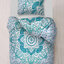 a tökéletes és egyedi ruházathoz Mandala ágynemű Türkisz Nap