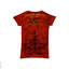 Zľava Červené dámske hudobné tričko AC/DC Problem child