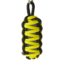 Ajándék tipp Fényvisszaverő Paracord túlélési kulcstartó King Cobra sárga