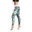 Lifestyle fotó Női sportos elasztikus leggings Striped Tropics