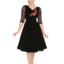 Hľadáte originálny a nezvyčajný darček? Obdarovaného zaručene prekvapí Retro pin up šaty s rukávom Ruža s čipkou