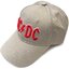 Výpredaj Béžová šiltovka AC/DC Men's Red Logo