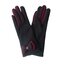pro dokonalý a originální outfit Černé zimní rukavice Dvojitá mašle  