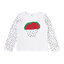 Lifestyle foto Detské biele tričko s dlhým rukávom Melón