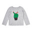 Lifestyle foto Dětské šedé tričko s dlouhým rukávem Kaktus