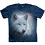 Zľava Tričko s krátkym rukávom Patriotický biely vlk