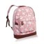 Sleva Růžový batoh s jednou kapsou Stříbrní motýli