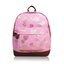 Výprodej Růžový  batoh s jednou kapsou Zlaté ananasy  