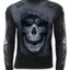 Zľava Tričko s dlhým rukávom Zarmútená lebka