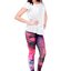 Pre dokonalý a originálny outfit Damskie elastyczne legginsy Galaktyka cudów