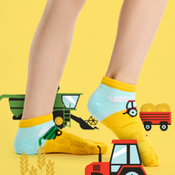 Calzini Caviglia Cotone 6 Paia Fjquamitix Calzini Alla Caviglia Per Bambini - 6 Paia In Cotone, Traspiranti E Comodi Calzini Rete Traspiranti - Foto 3