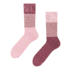 Warme sokken Oud roze tri-color