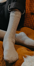 Socken aus recycelter Baumwolle