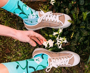 Chaussettes en coton recyclé