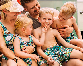 Match With Your Fam at the Beach