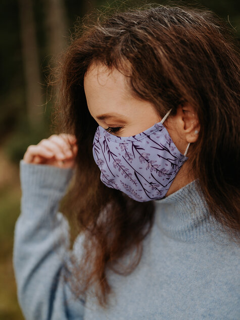 Antibacterial Face Mask Lavender (5) Antibacterial Face Mask Lavender (5)