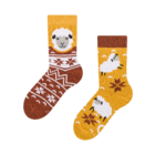 Vrolijke warme kindersokken Schaap in een trui