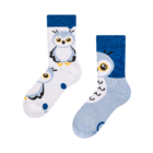 Vrolijke warme kindersokken Sneeuw uil