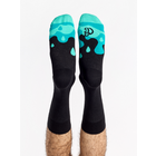 Vrolijke sokken Turquoise druppels