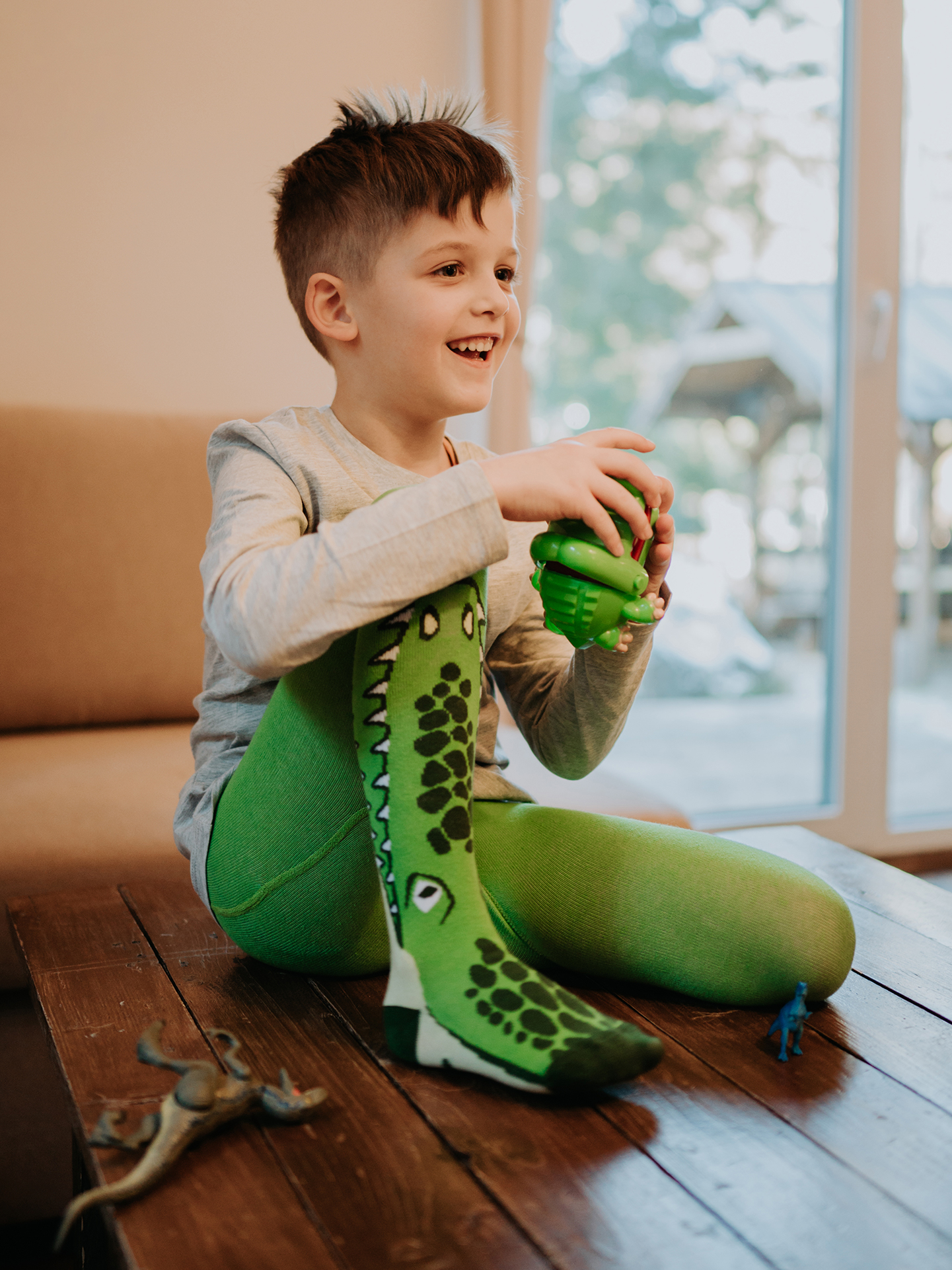 Chaussettes rigolotes pour enfants Crocodile - DEDOLES