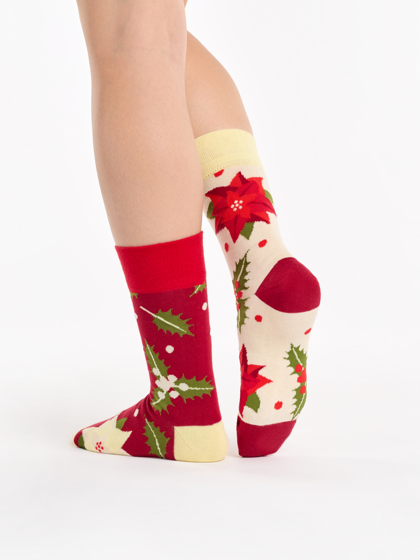 Chaussettes rigolotes Roses