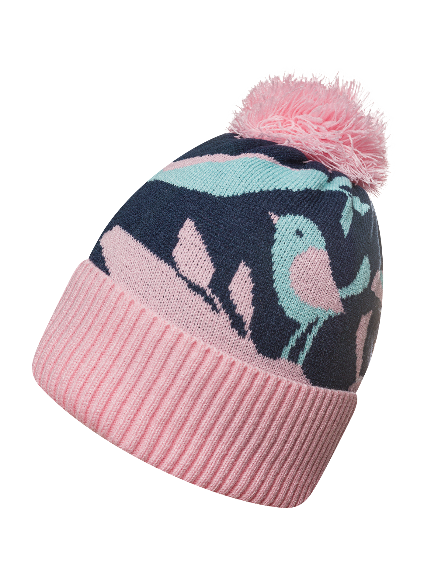 Bonnet tricoté et rigolo Oiseaux d'hiver