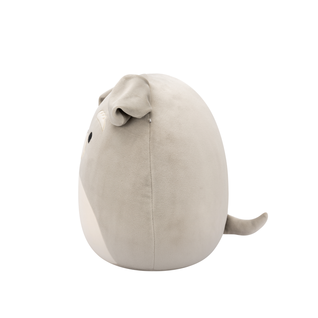 Peluche Squishmallows Shaun le chien Schnauzer gris - 40cm Jazwares