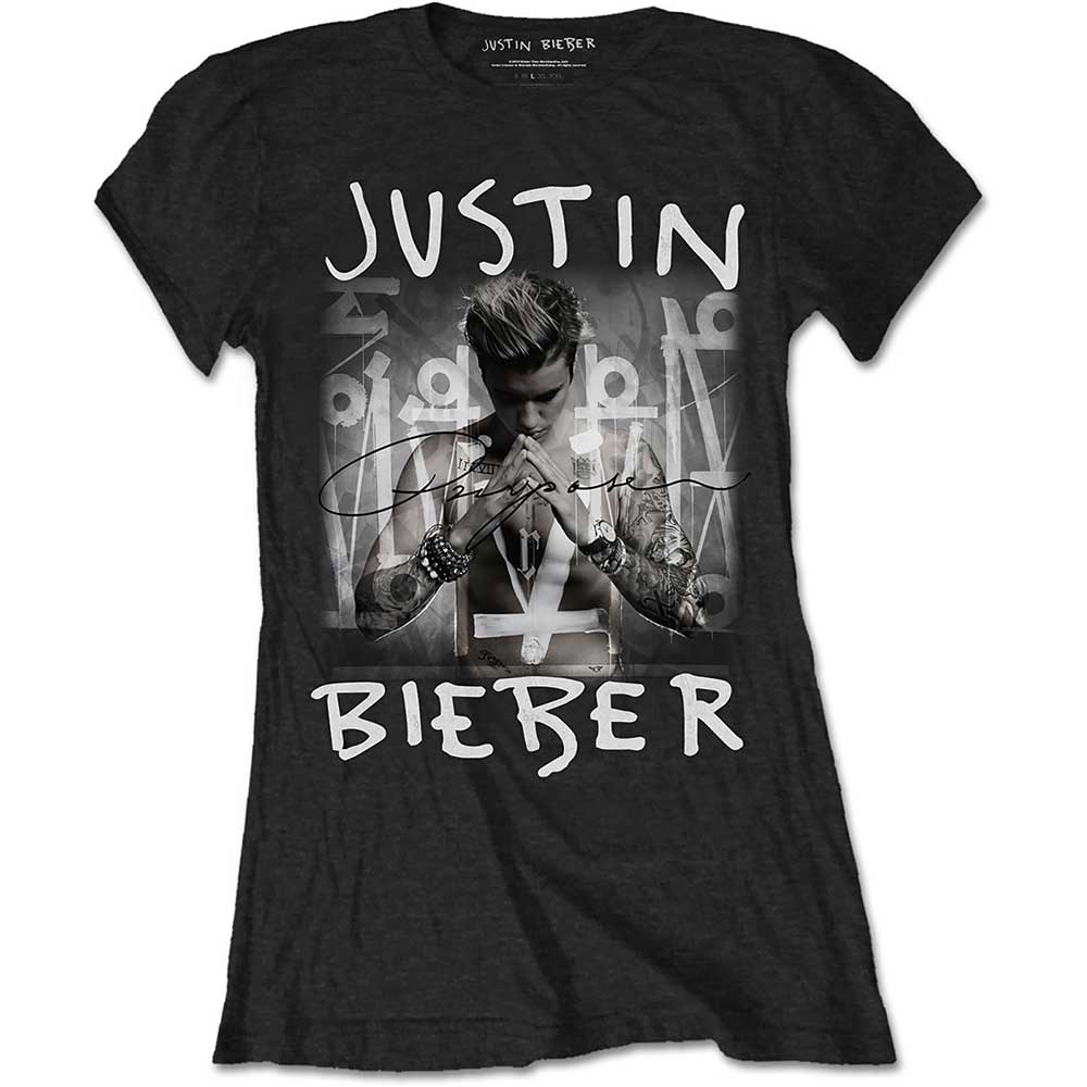 dozen microscope Rotten Tricou damă Justin Bieber Purpose Logo | Dedoles