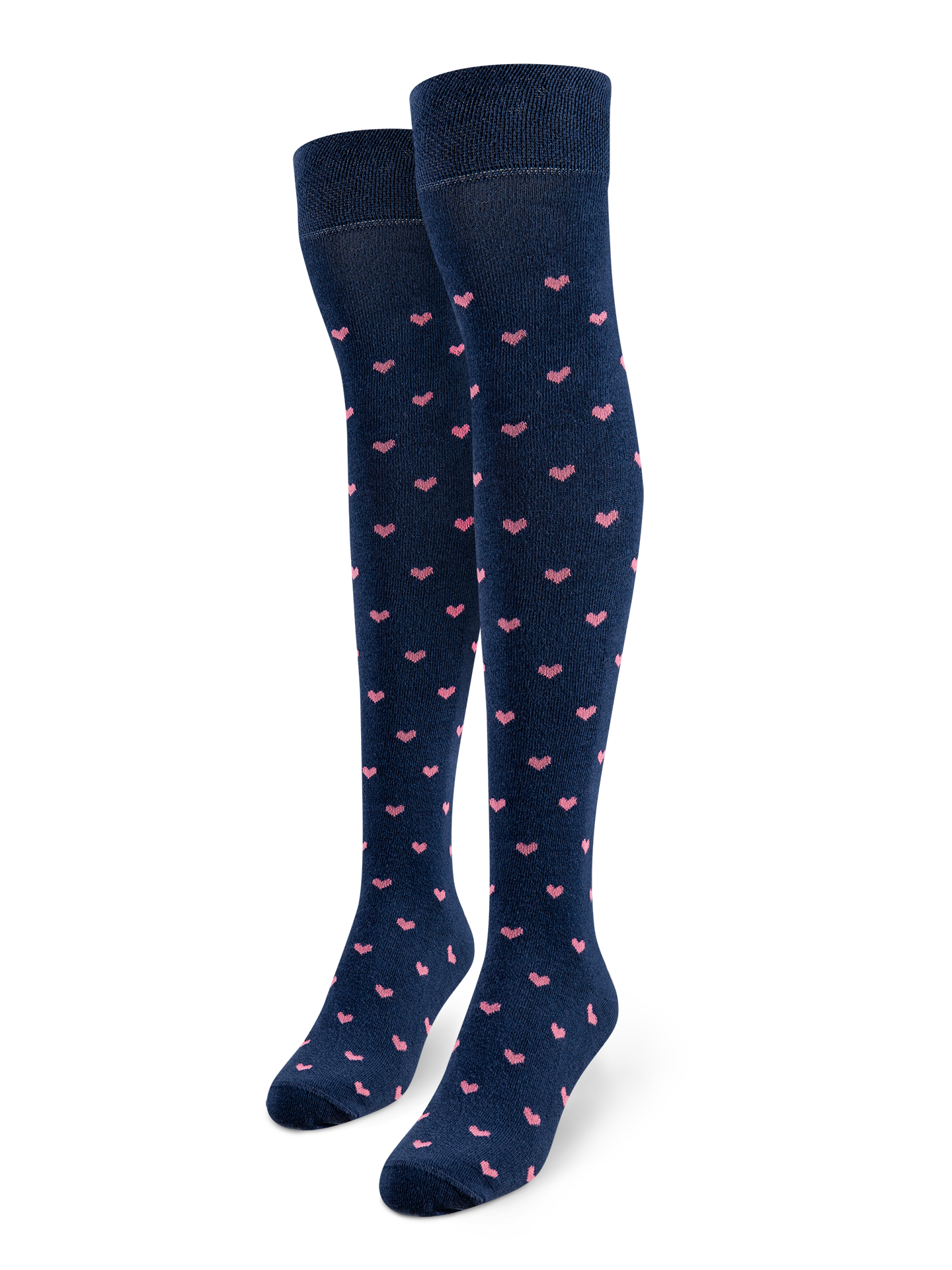 Over the Knee Socks Pink Hearts Dedoles